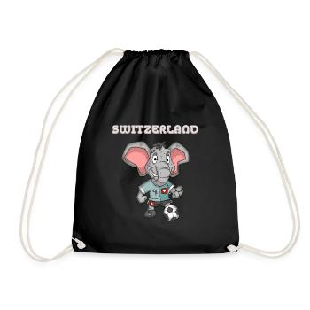 Suisse Fan - Sac de sport léger - noir - Devant