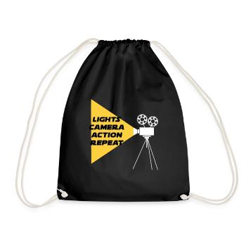 Regisseur Film Filmcrew Geschenk - Turnbeutel - Schwarz - Vorne