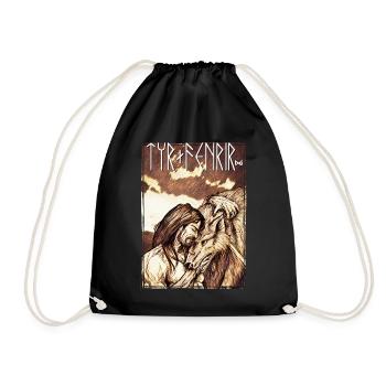 Tyr + Fenrir - Turnbeutel - Schwarz - Vorne