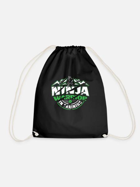 Ninja Warrior In Training Ninja Warrior Gift - Drawstring Bag - black