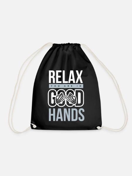 physiotherapy - Drawstring Bag - black