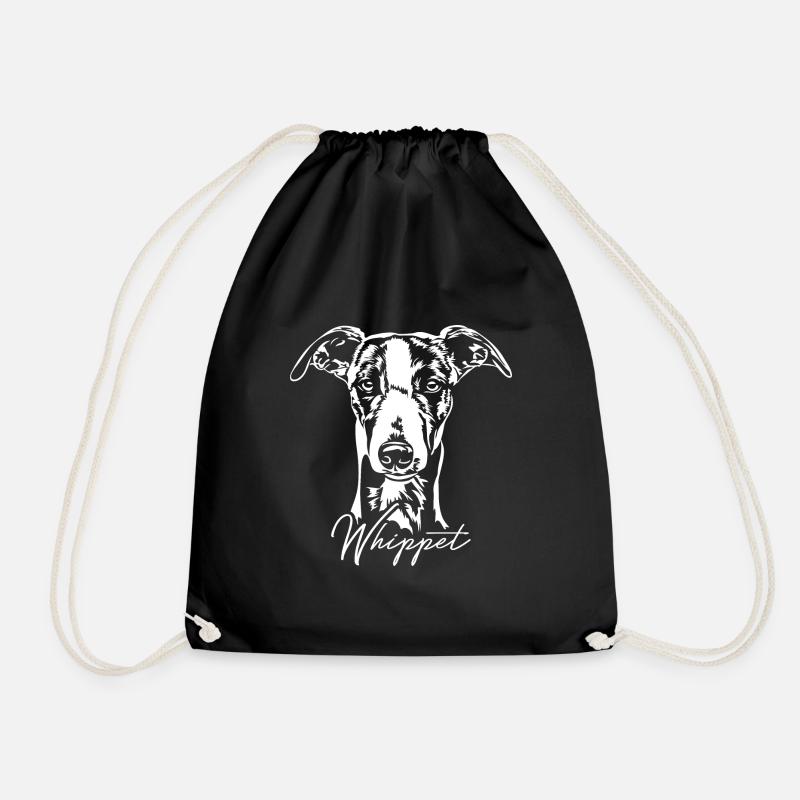 WHIPPET Greyhound Greyhound Chien Wilsigns - Sac de sport léger - noir