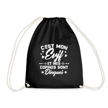 C'est Mon EVJF et mes copines sont dingues - Sac de sport léger - noir - Devant