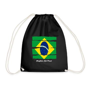 Brazilians and Pride Brazil - Drawstring Bag - black - Front