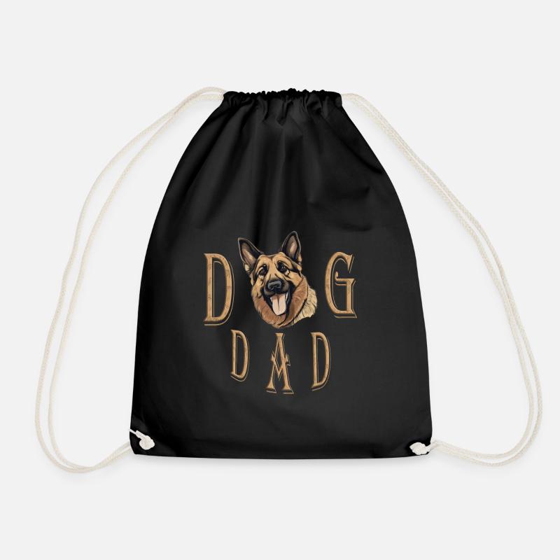 German Shepherd Dog Dad - Turnbeutel - Schwarz