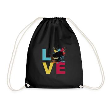 J’adore le hockey - Sac de sport léger - noir - Devant