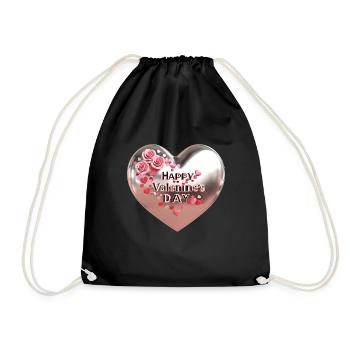 Untitled Design 27 - Drawstring Bag - black - Front