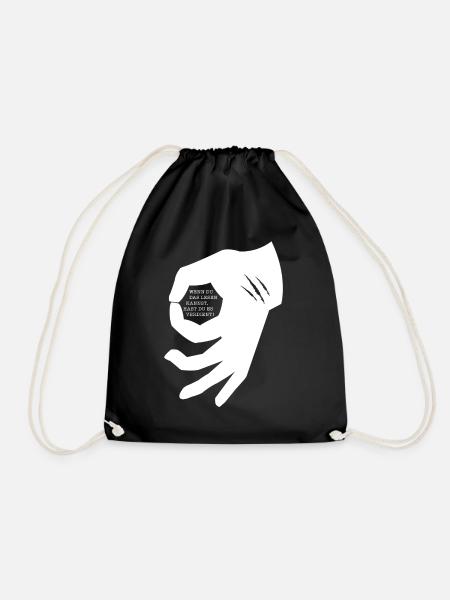Hand Gamer - Turnbeutel - Schwarz