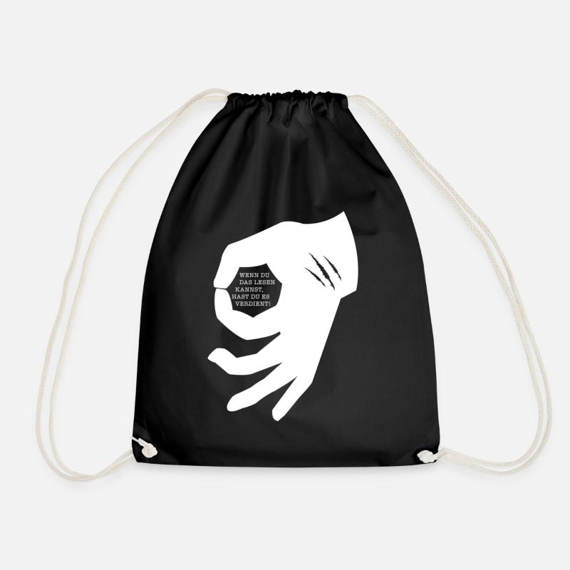Hand Gamer - Turnbeutel - Schwarz
