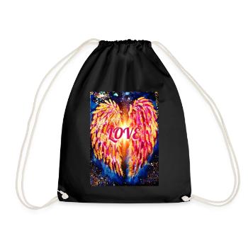Ange de l’Amour - Sac de sport léger - noir - Devant