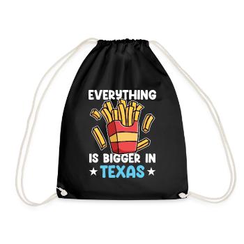 Des frites texanes conçues pour les fiers Texans - Sac de sport léger - noir - Devant