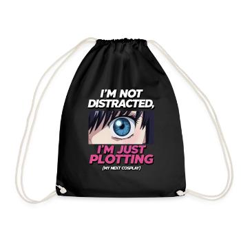 Cosplay Otaku Anime und Manga Addict - Turnbeutel - Schwarz - Vorne