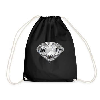 Diamant - Turnbeutel - Schwarz - Vorne