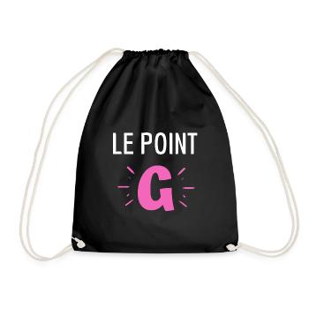 Point G humour partenaire sexe - Sac de sport léger - noir - Devant