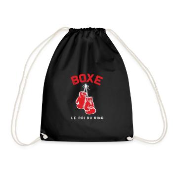 Boxe le roi du ring humour - Sac de sport léger - noir - Devant