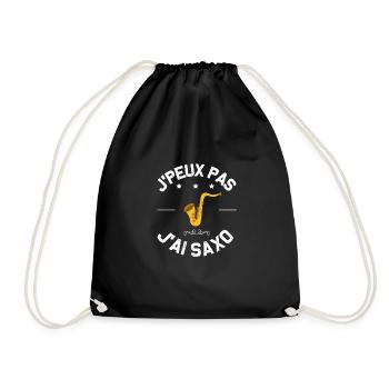 Je peux pas j'ai saxo humour musique jazz drôles - Sac de sport léger - noir - Devant