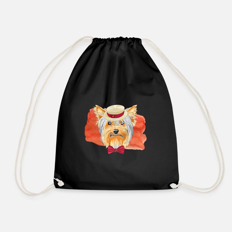 Hund - Yorkshire Terrier - Turnbeutel - Schwarz