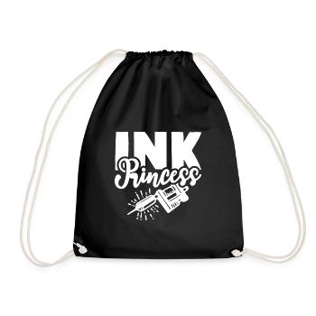 Ink Princess Inked Tattoo - Drawstring Bag - black - Front