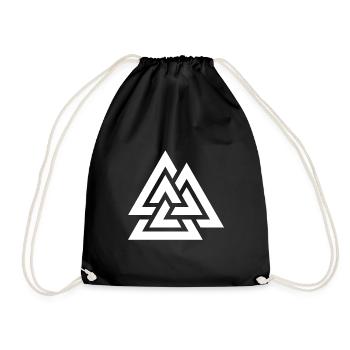 Emblème nordique - Sac de sport léger - noir - Devant