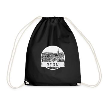 Bern City - Drawstring Bag - black - Front