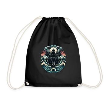 Mysticisme nautique : Aventure en voilier - Sac de sport léger - noir - Devant