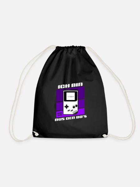 I'm from the 80s - Drawstring Bag - black