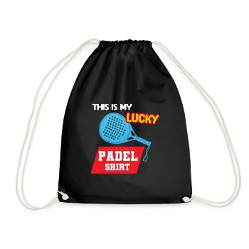 Padel Paddle Raquette Sport I Cadeau - Sac de sport léger - noir - Devant