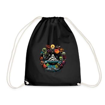 Discover the fantastic - Drawstring Bag - black - Front