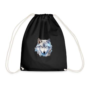 L’ du loup de Noël - Sac de sport léger - noir - Devant
