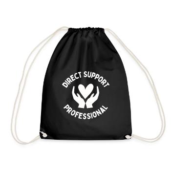 Direct Support Professional - Drawstring Bag - black - Front