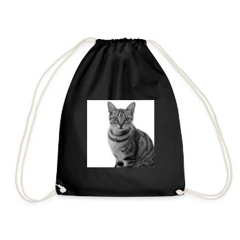 Chat blanc Chat Chat blanc Cadeau - Sac de sport léger - noir - Devant