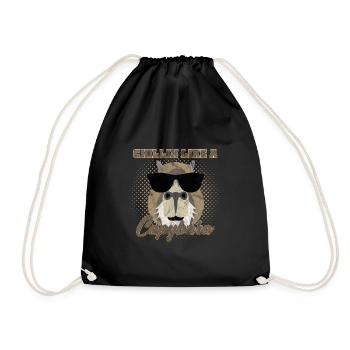 Chillin comme un Capybara - Sac de sport léger - noir - Devant