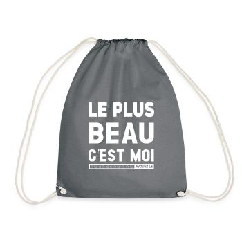 LE PLUS BEAU C'EST MOI - Sac de sport léger - gris - Devant