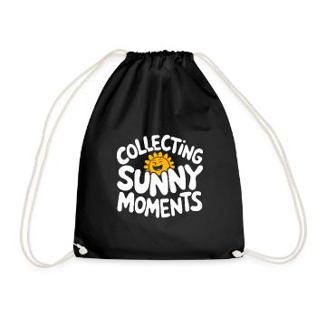 Moments d’été ensoleillés Vibrations Soleil d’été - Sac de sport léger - noir - Devant