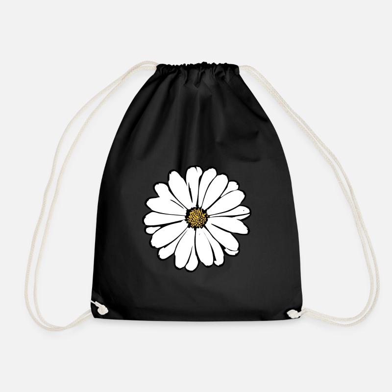 Fleur Fleurs Blanches Fleurs Blanches Été Hippie Idée Cadeau - Sac de sport léger - noir