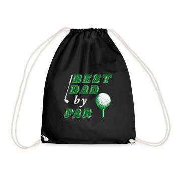 Golf Golfers Golfers - Drawstring Bag - black - Front