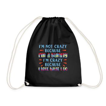 Nanny Babysitter Childminder - Drawstring Bag - black - Front