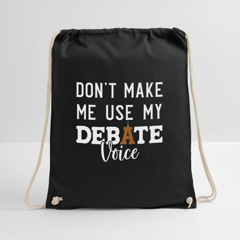 Debating Debate Arguing Drawstring Bag