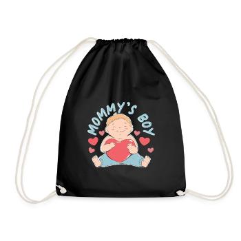 Mommys Boy - Turnbeutel - Schwarz - Vorne