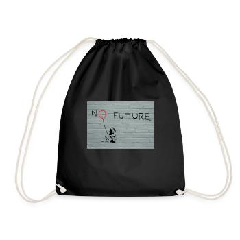 Banksy No future - Art Streetart - Original - Sac de sport léger - noir - Devant