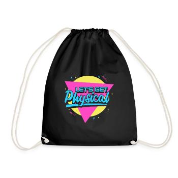 Lets Get Physical - Turnbeutel - Schwarz - Vorne