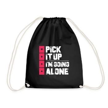 Ramasser je pars seul - Sac de sport léger - noir - Devant