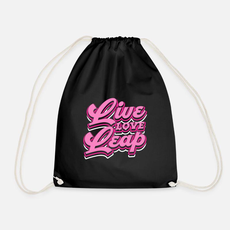 live love leap Design for a dancer - Turnbeutel - Schwarz
