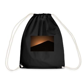 Orange clair de lune - Sac de sport léger - noir - Devant