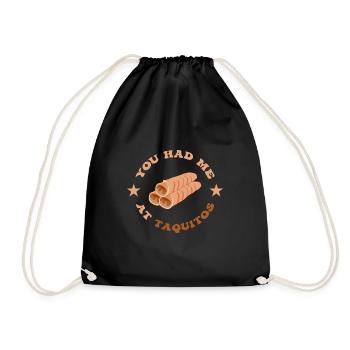 Taquito Mexican Food Tacos - Drawstring Bag - black - Front