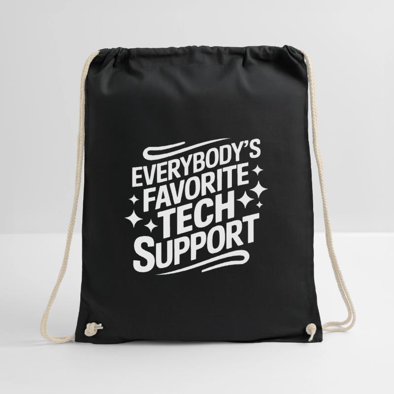 Technischer Support Computerfreak Nerd Turnbeutel