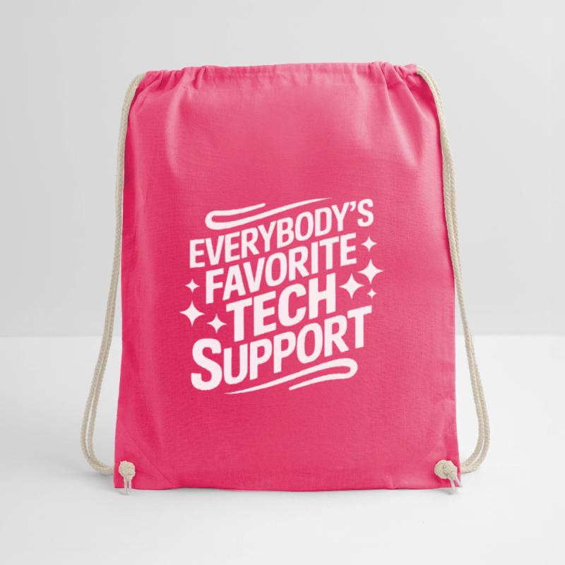 Technical Support Computer Drawstring Bag