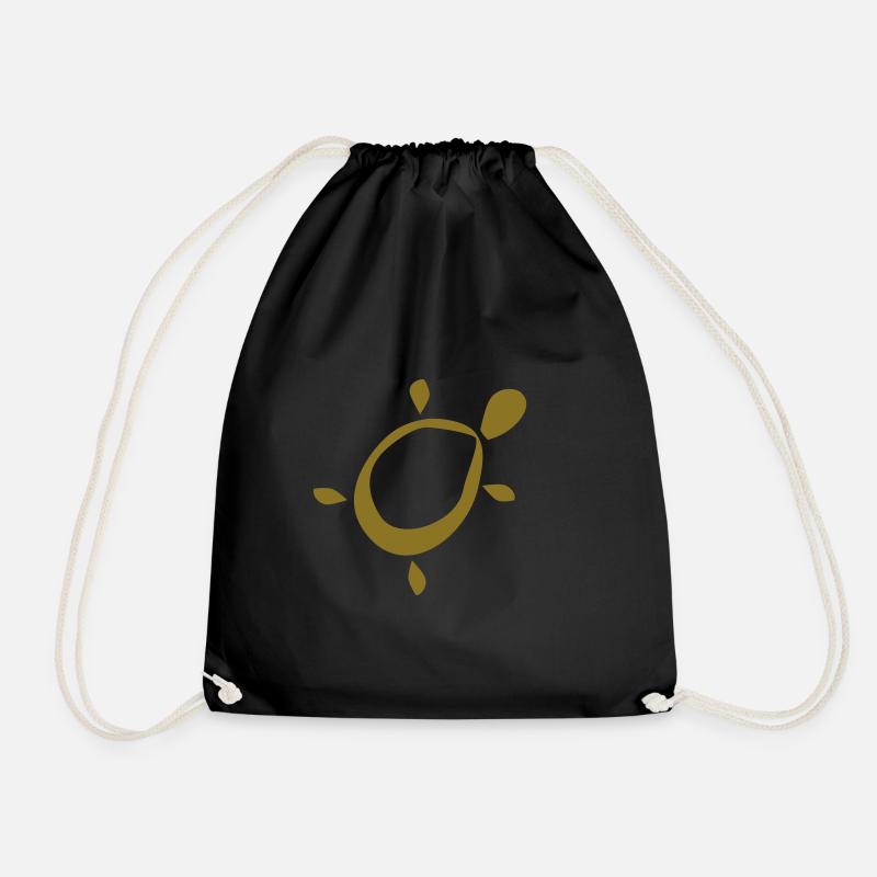 Dekor Turtle - Drawstring Bag - black