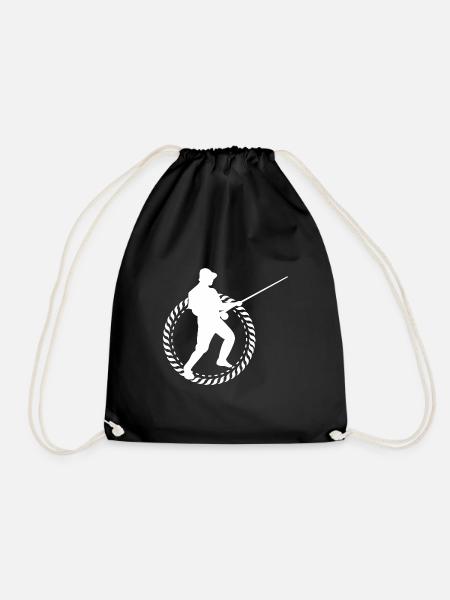 Pêcheur pêcher pêcheur sportif - Sac de sport léger - noir