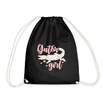 Gator Fille | Alligator - Sac de sport léger - noir - Devant